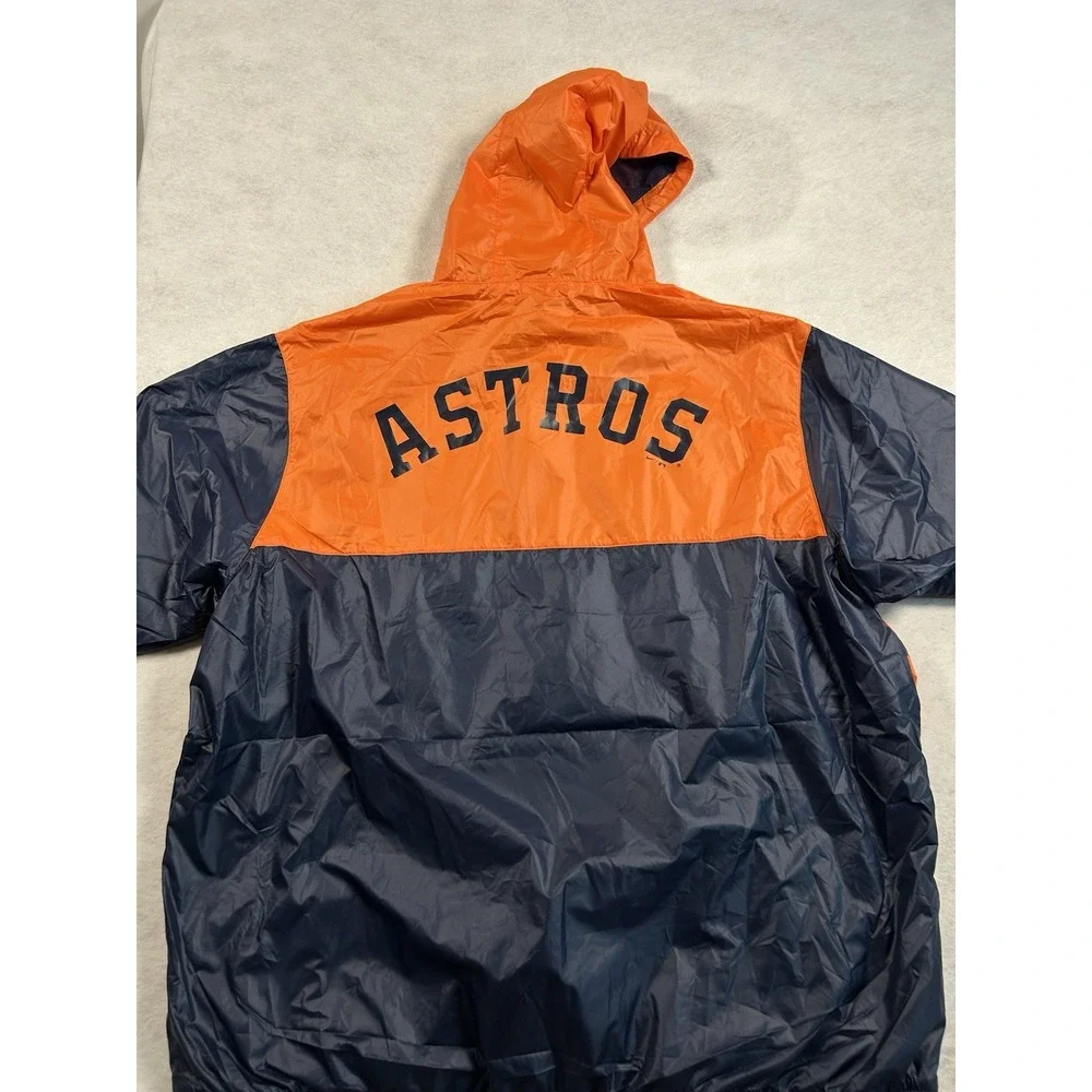 Nike Houston Astros Windbreaker Mens XXL Anorak Half Zip Jacket Hooded Blue NWT